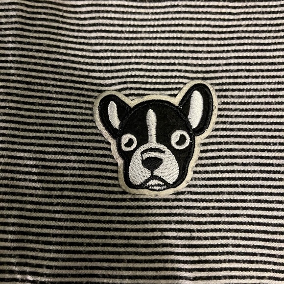 Boston terrier patch baby tshirt - Picture 2 of 3